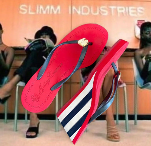 Juicy Couture Wedge Flip Flop 