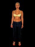 baddie wearing y2k laced pants